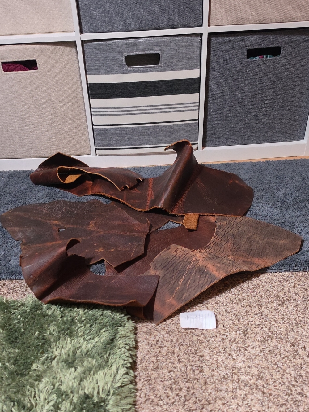 KMM Brown Leather Scraps #4